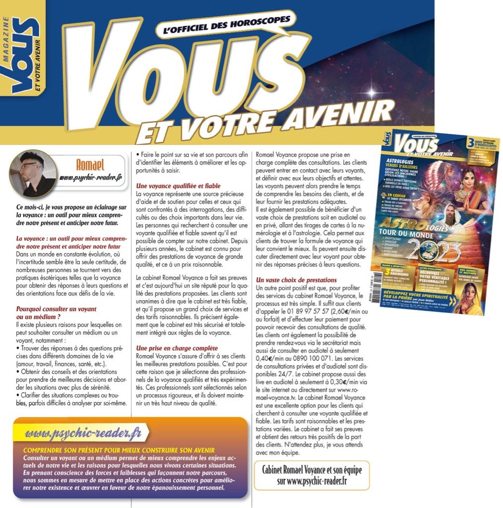 Romael voyance presse 